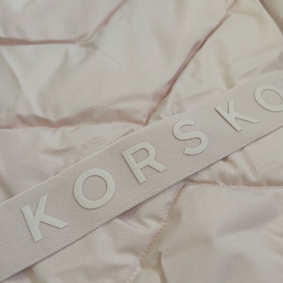 BRAND NEW Michael Kors Blush Belted Puffer Coat Jacket Size M (NWT $300) - Picture 4 of 7